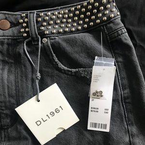 brand new DL1961 black jean skirt